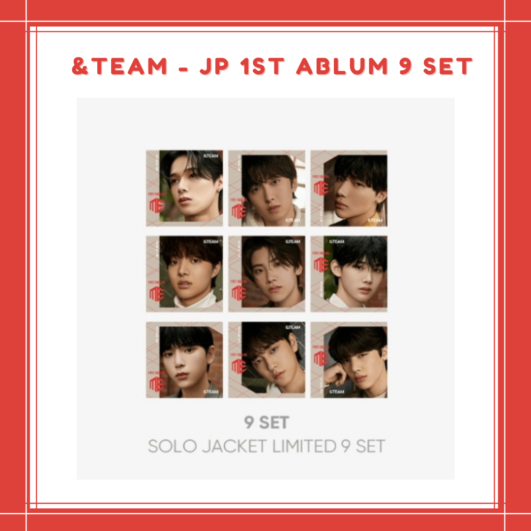 [PREORDER] &TEAM - JP 1ST ABLUM 9 SET