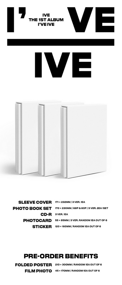 [PREORDER] IVE - VOL.1 I've IVE (VER SET + JEWEL SET)