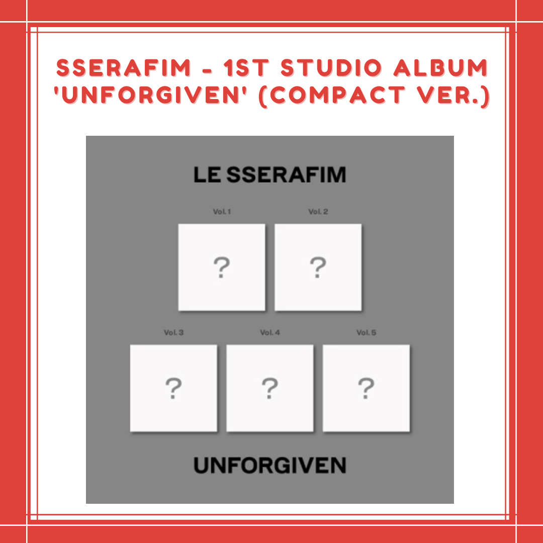 [PREORDER] LESSERAFIM - 1ST STUDIO ALBUM 'UNFORGIVEN' (COMPACT VER.)