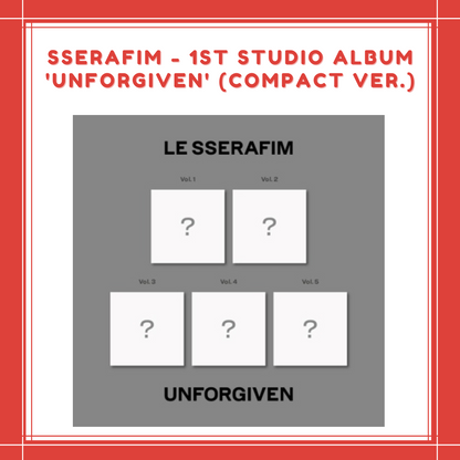 [PREORDER] LESSERAFIM - 1ST STUDIO ALBUM 'UNFORGIVEN' (COMPACT VER.)