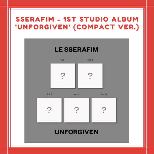 [PREORDER] LESSERAFIM - 1ST STUDIO ALBUM 'UNFORGIVEN' (COMPACT VER.)