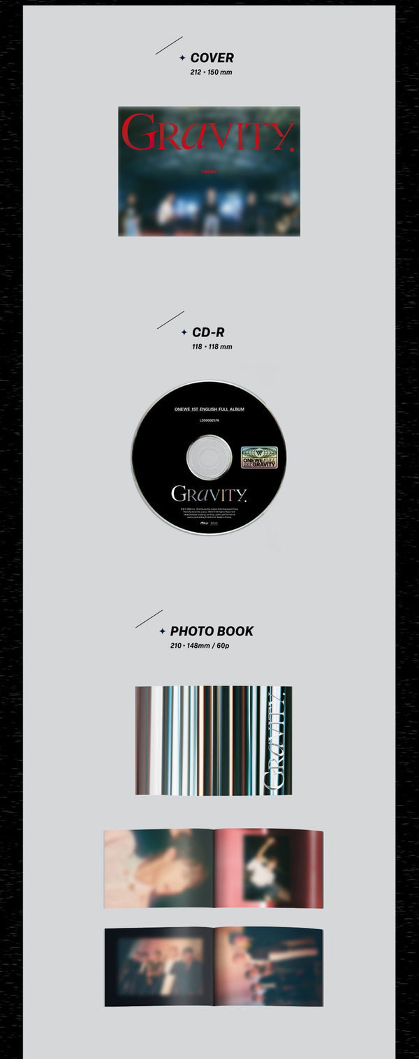 [PREORDER] ONEWE - 1ST ENGLISH FULL ALBUM GRAVITY