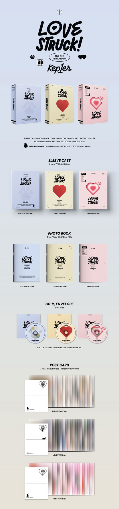 [PREORDER] KEP1ER - LOVESTRUCK! (4TH MINI ALBUM)