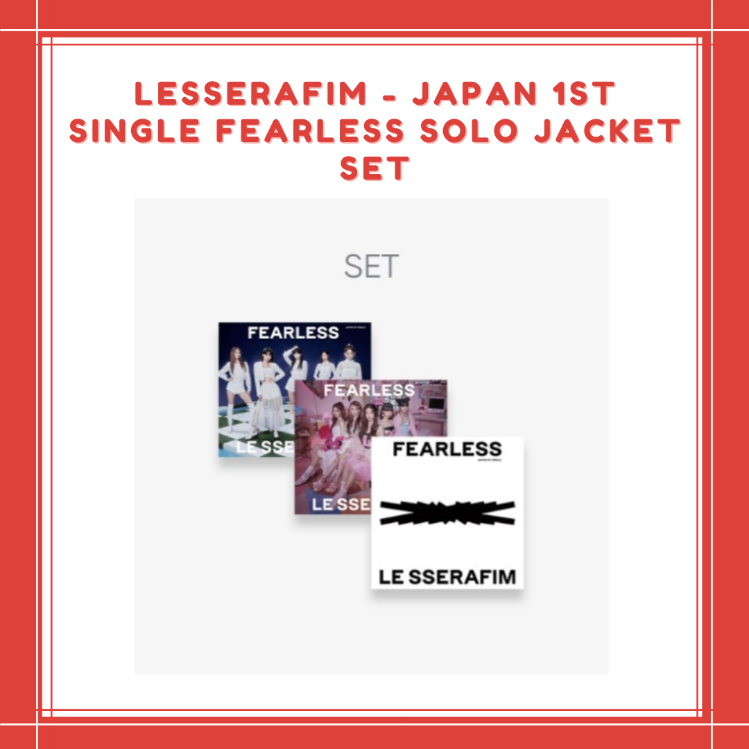 [PREORDER] LESSERAFIM - JAPAN 1ST SINGLE FEARLESS SOLO JACKET SET