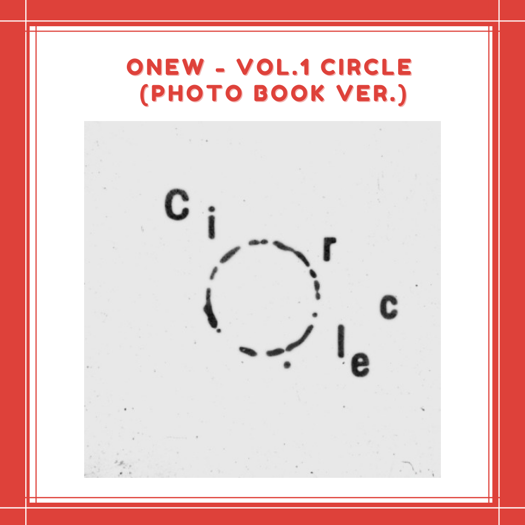 [PREORDER] ONEW - VOL.1 CIRCLE (PHOTO BOOK VER.)