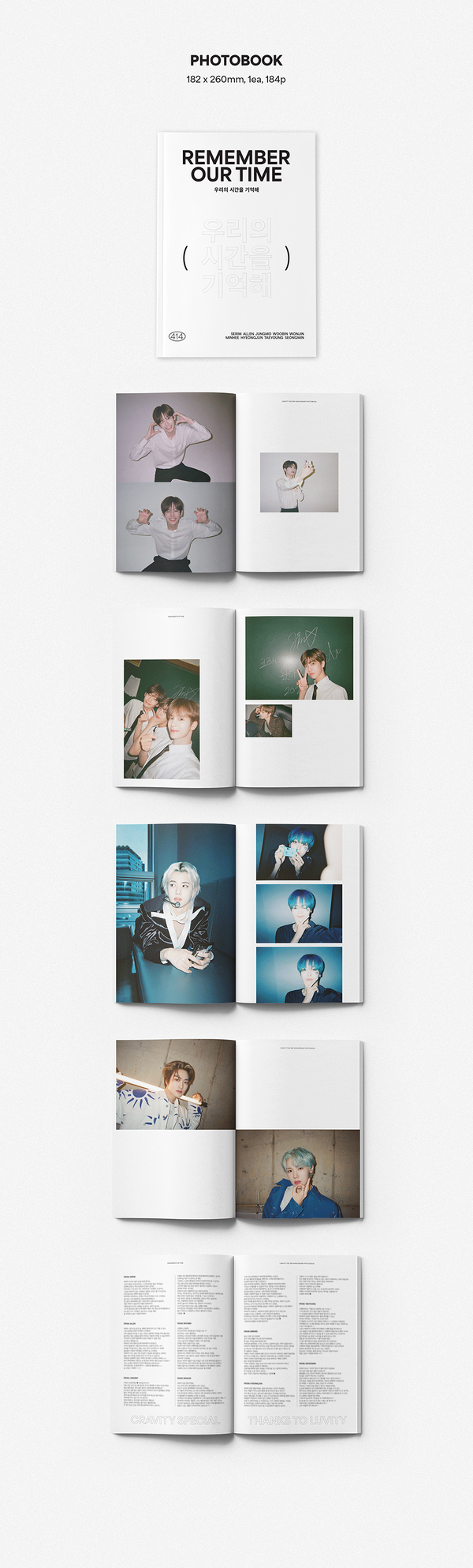 [PREORDER] CRAVITY - THE 3RD ANNIVERSARY PHOTOBOOK REMEMBER OUR TIME