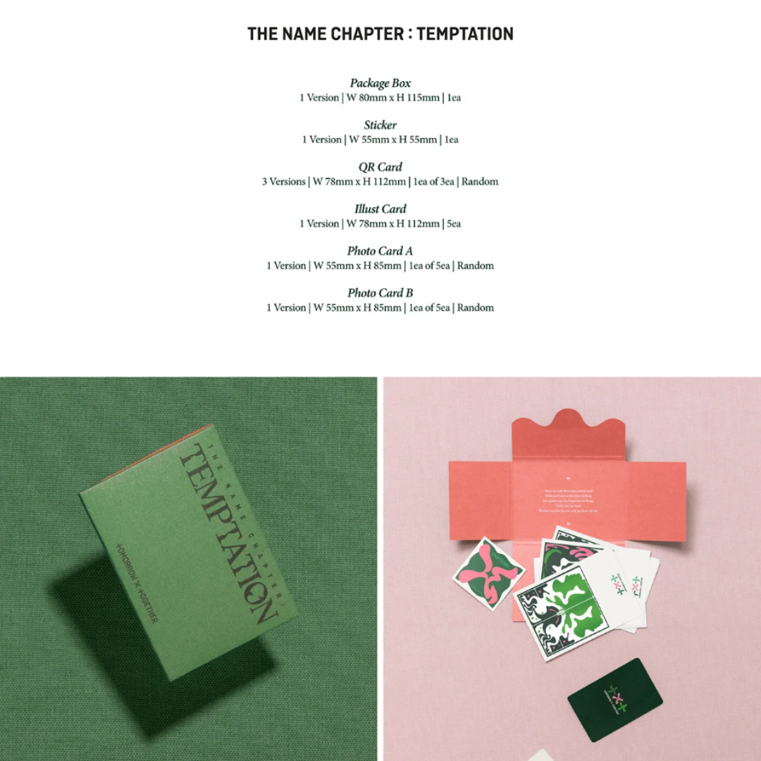 [PREORDER] TXT - THE NAME CHAPTER : TEMPTATION (WEVERSE ALBUMS VER.)