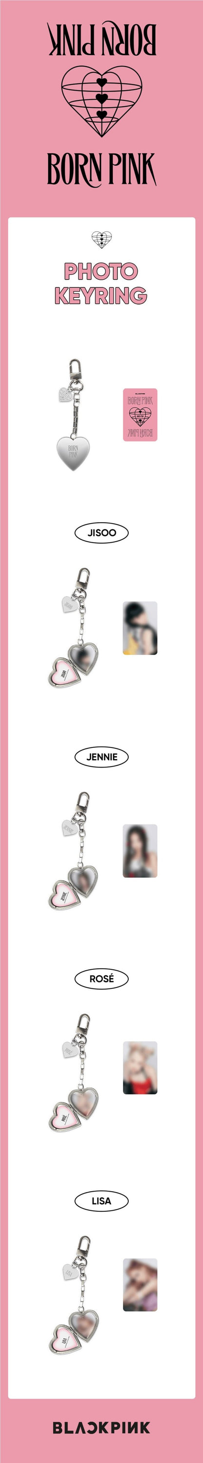 [PREORDER] BLACKPINK - BPTOUR PHOTO KEYRING