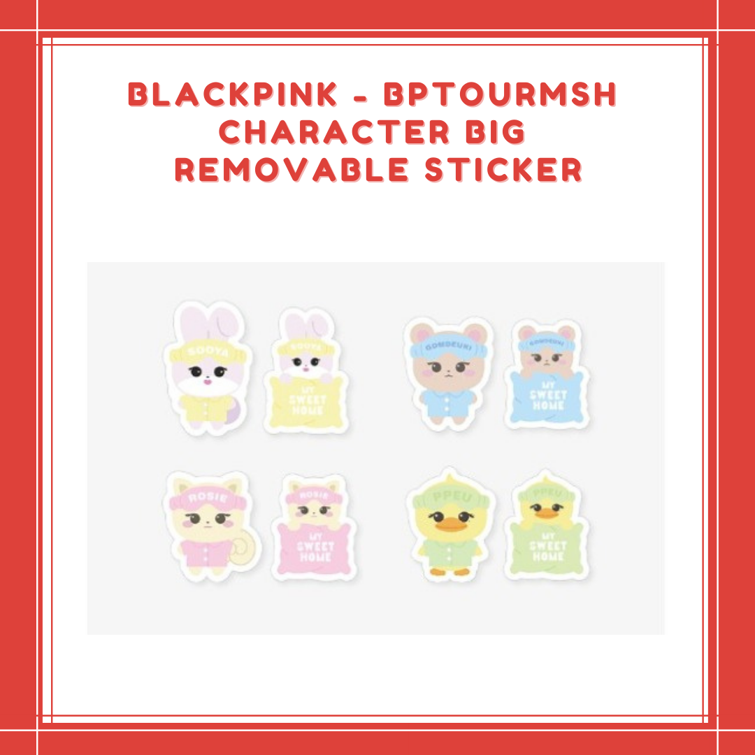 [PREORDER] BLACKPINK - BPTOURMSH CHARACTER BIG REMOVABLE STICKER