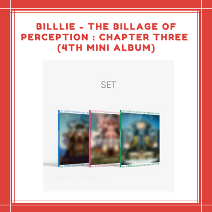 [PREORDER] Billlie - THE BILLAGE OF PERCEPTION : CHAPTER THREE (4TH MINI ALBUM) SET