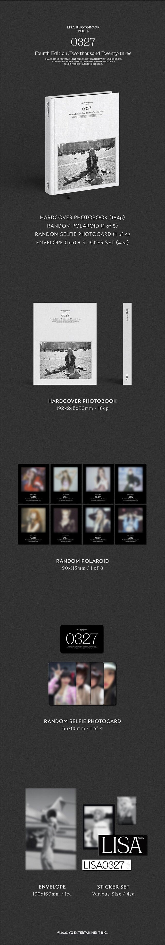 [PREORDER] YG SHOP LISA - 0327 PHOTOBOOK VOL.4