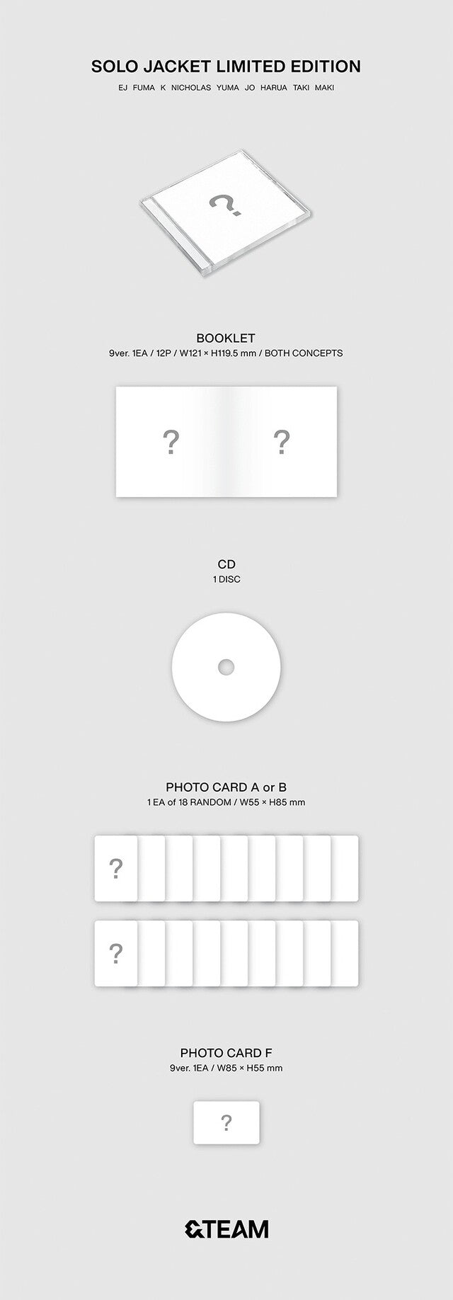 [PREORDER] &TEAM - 2ND EP ALBUM STANDARD SOLO LIMITED EDITION