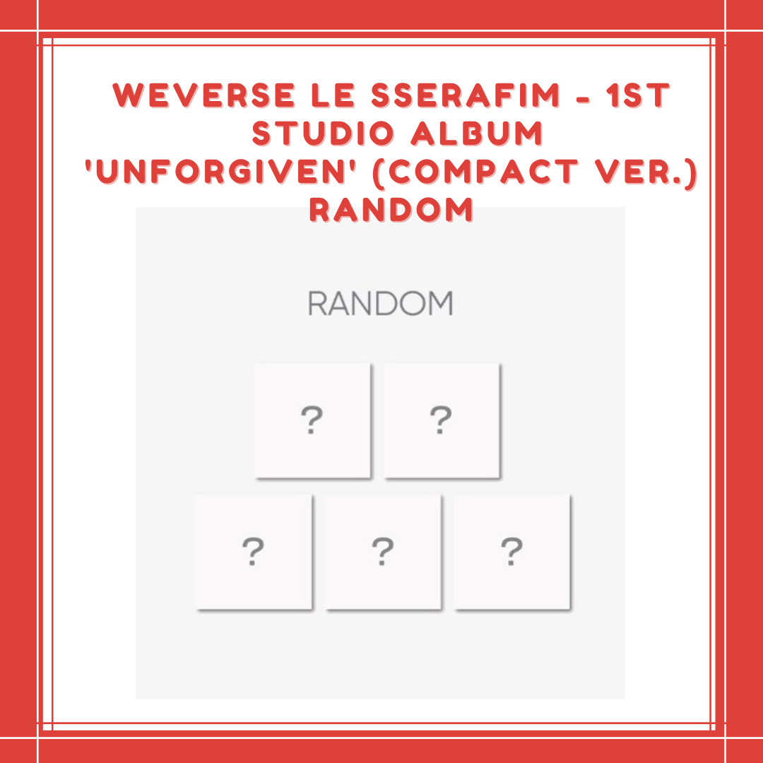 [PREORDER] WEVERSE LESSERAFIM - 1ST STUDIO ALBUM 'UNFORGIVEN' (COMPACT VER.) RANDOM