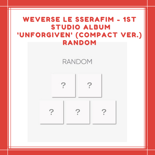 [PREORDER] WEVERSE LESSERAFIM - 1ST STUDIO ALBUM 'UNFORGIVEN' (COMPACT VER.) RANDOM