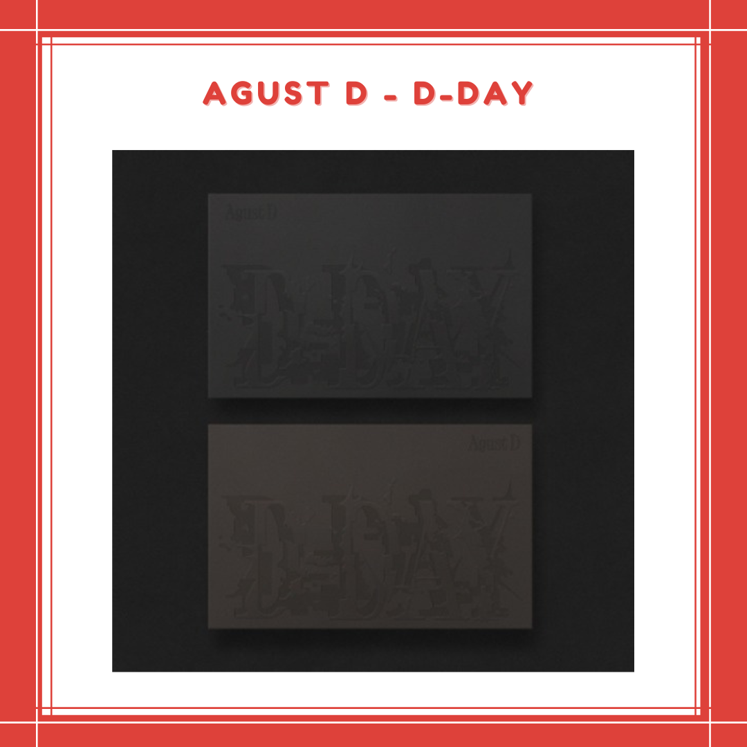 [PREORDER] AGUST D - D-DAY