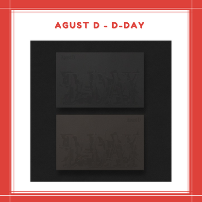 [PREORDER] AGUST D - D-DAY