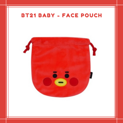 [PREORDER] BT21 BABY - FACE POUCH