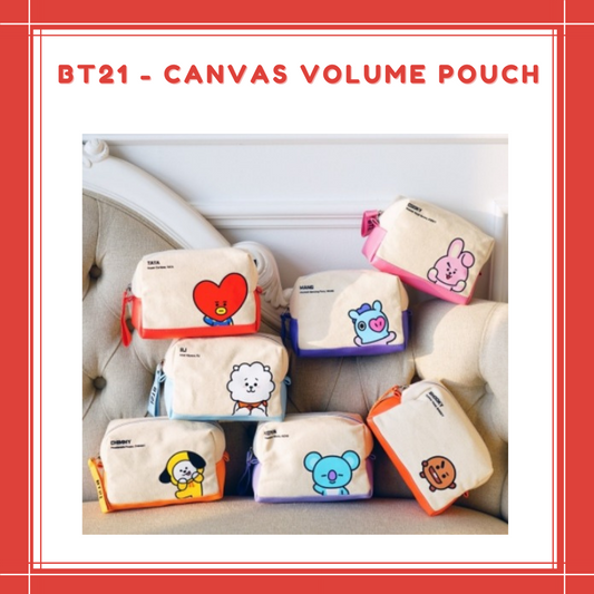 [PREORDER] BT21 - CANVAS VOLUME POUCH