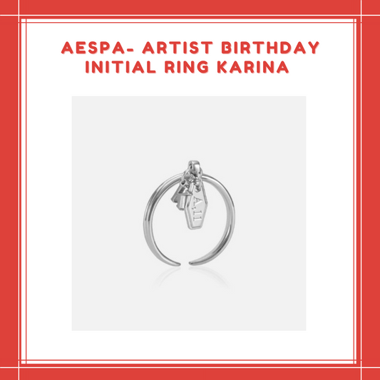 [PREORDER]  AESPA - ARTIST BIRTHDAY INITIAL RING KARINA