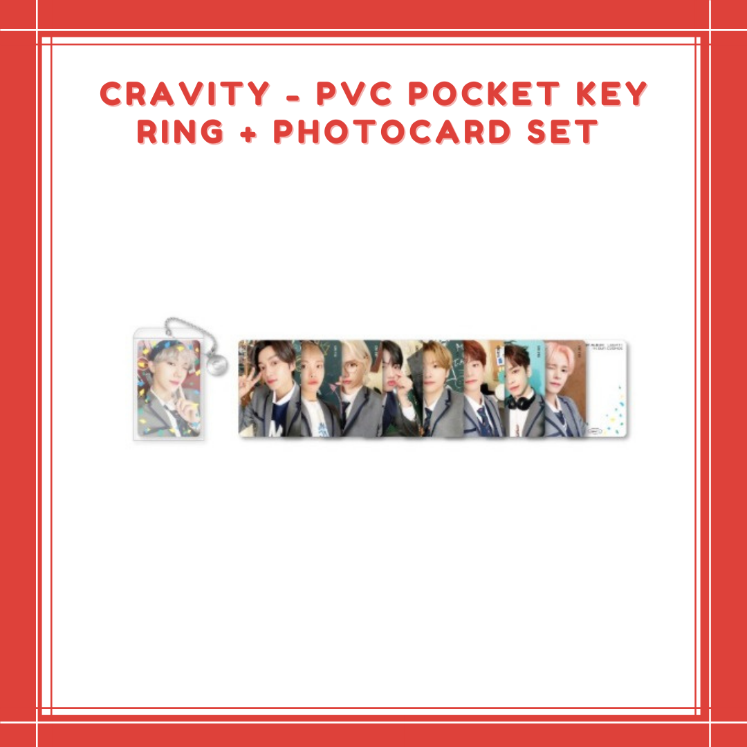 [PREORDER] CRAVITY - PVC POCKET KEY RING + PHOTOCARD SET