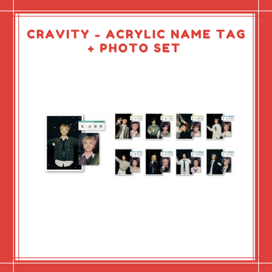 [PREORDER] CRAVITY -  ACRYLIC NAME TAG + PHOTO SET