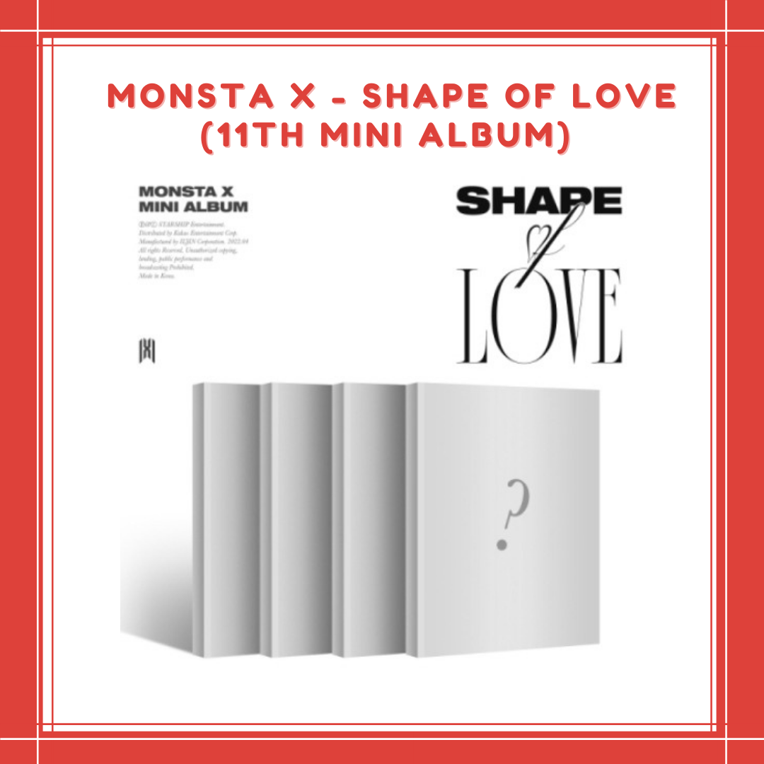 [PREORDER] MONSTA X - SHAPE OF LOVE (11TH MINI ALBUM)