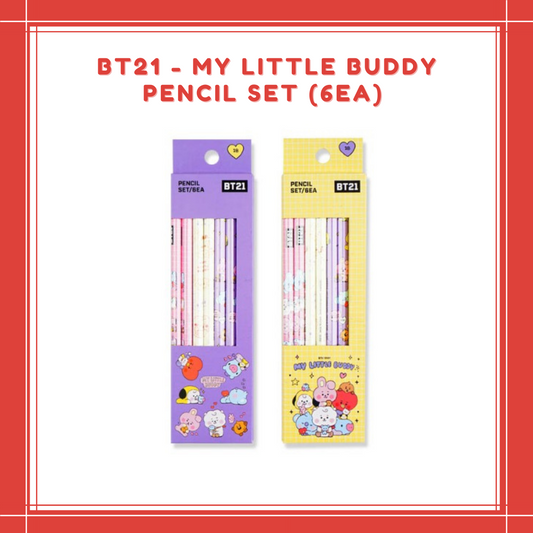 [PREORDER] BT21 - MY LITTLE BUDDY PENCIL SET (6EA)