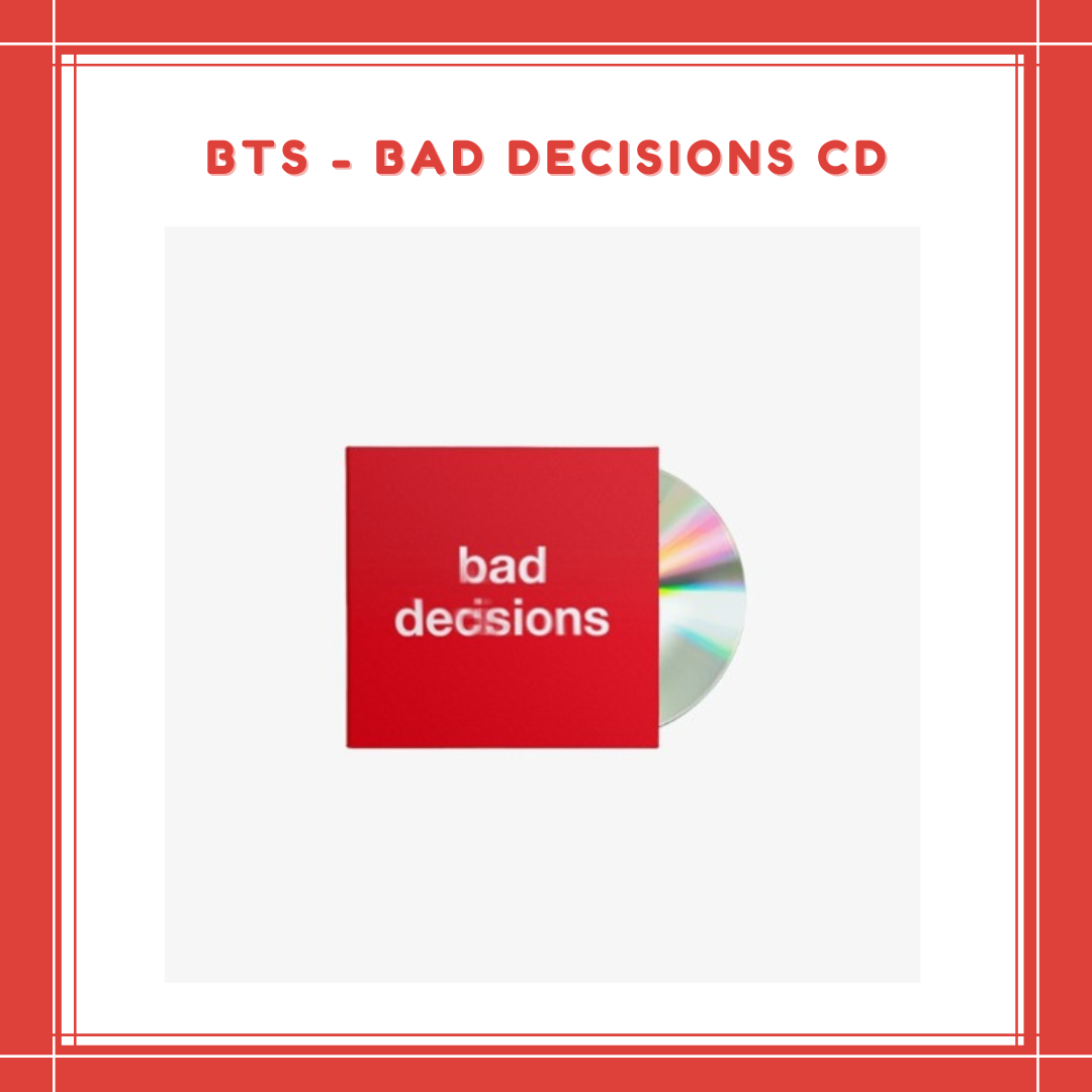 [PREORDER] BTS - BAD DECISIONS CD