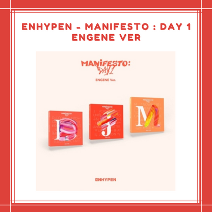 [PREORDER] ENHYPEN - MANIFESTO : DAY 1 ENGENE VER