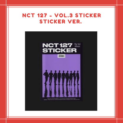 [PREORDER] NCT 127 - VOL.3 STICKER STICKER VER.