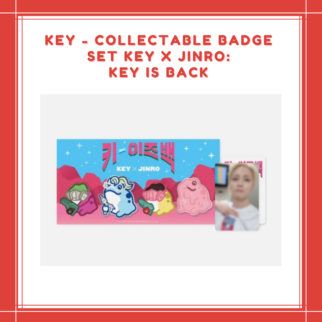 [PREORDER] KEY - COLLECTABLE BADGE SET KEY X JINRO : KEY IS BACK