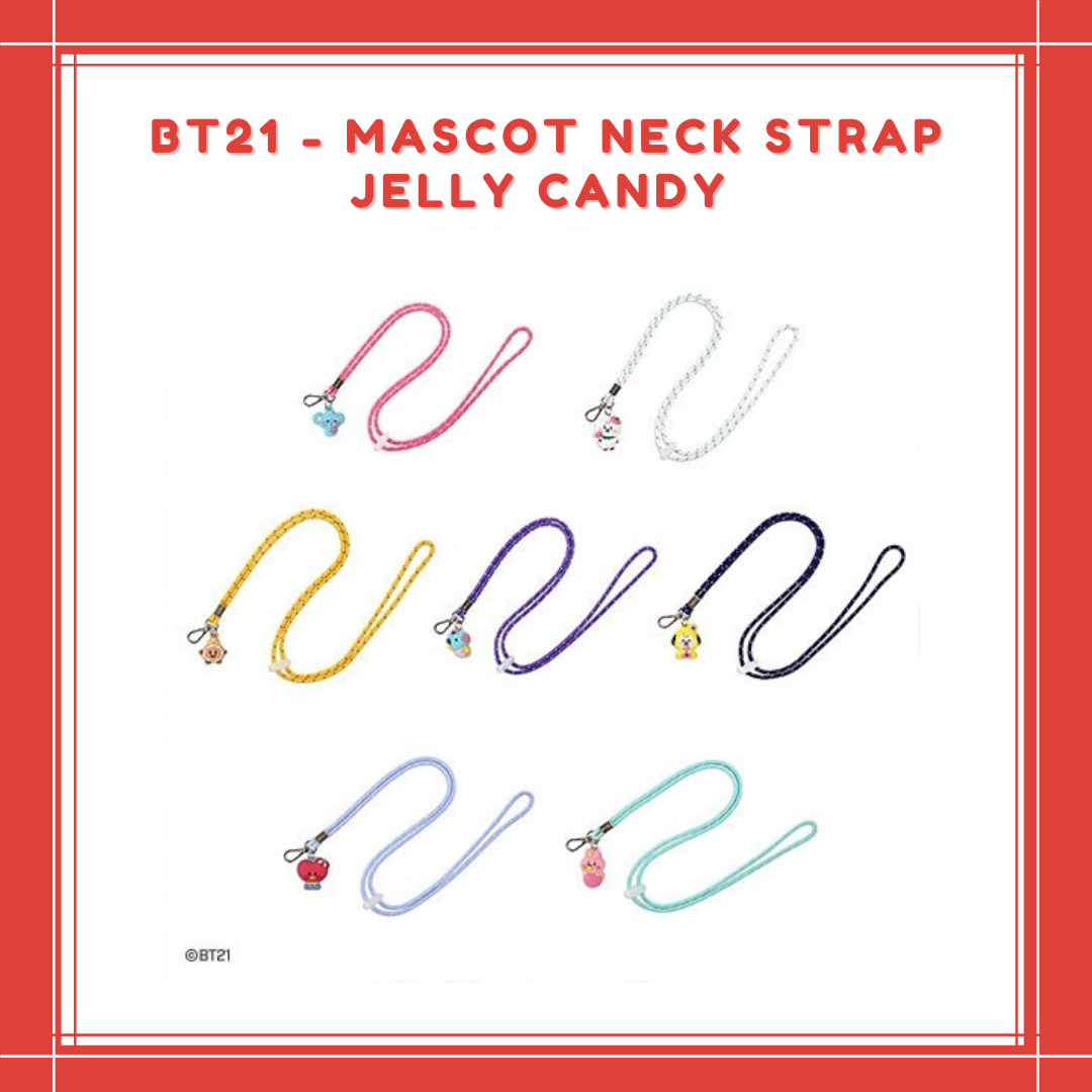 [PREORDER] BT21 - MASCOT NECK STRAP JELLY CANDY