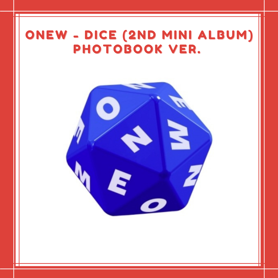 [PREORDER] ONEW - DICE (2ND MINI ALBUM) PHOTOBOOK VER.