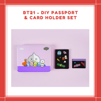 [PREORDER] BT21 - DIY PASSPORT & CARD HOLDER SET