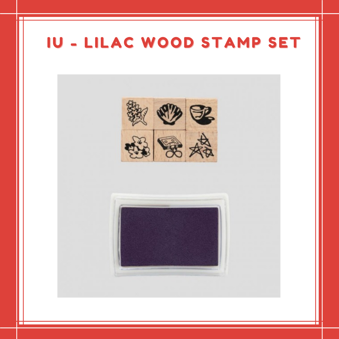 [PREORDER] IU - LILAC WOOD STAMP SET