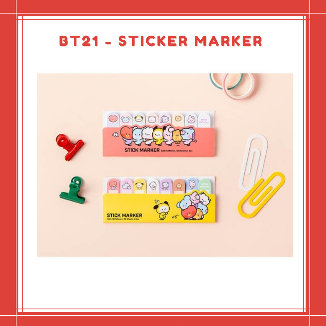 [PREORDER] BT21 - STICKER MARKER