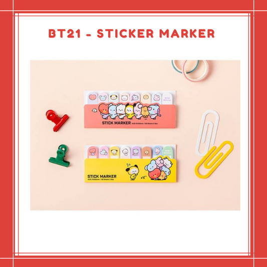 [PREORDER] BT21 - STICKER MARKER