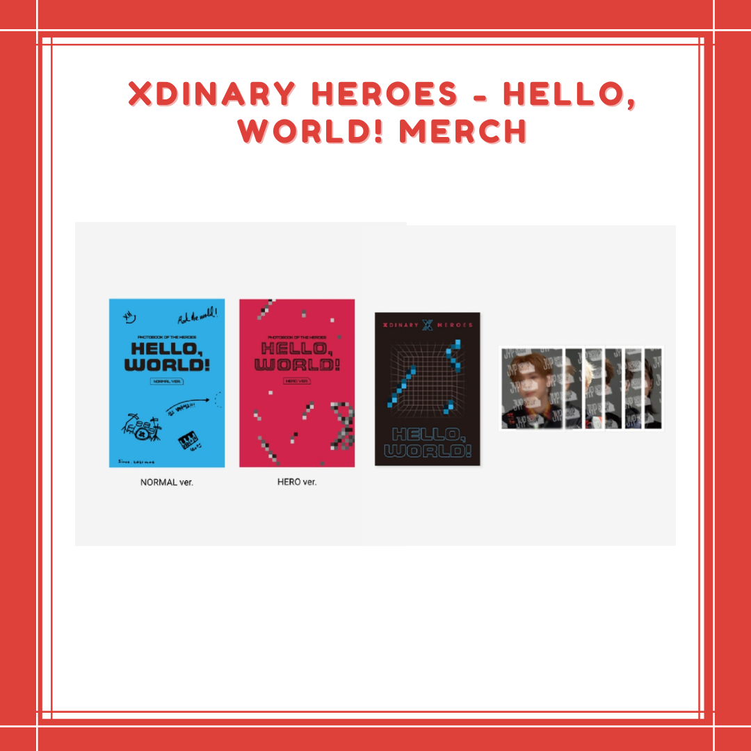 [PREORDER] XDINARY HEROES - HELLO, WORLD! MERCH