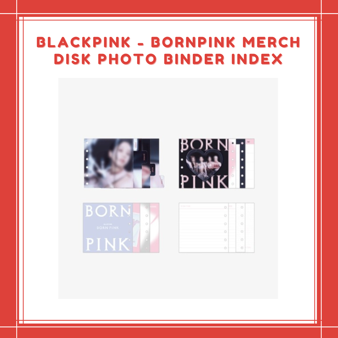 BLACKPINK [BORNPINK] DISK PHOTO BINDER INDEX – Korea Box