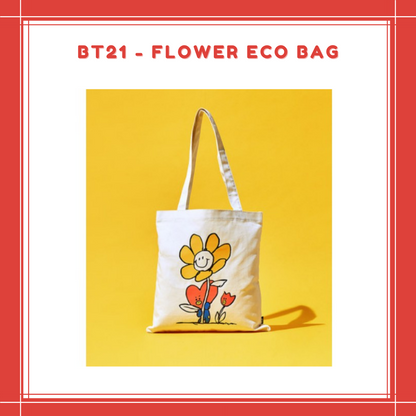 [PREORDER] BT21 BABY - FLOWER ECO BAG