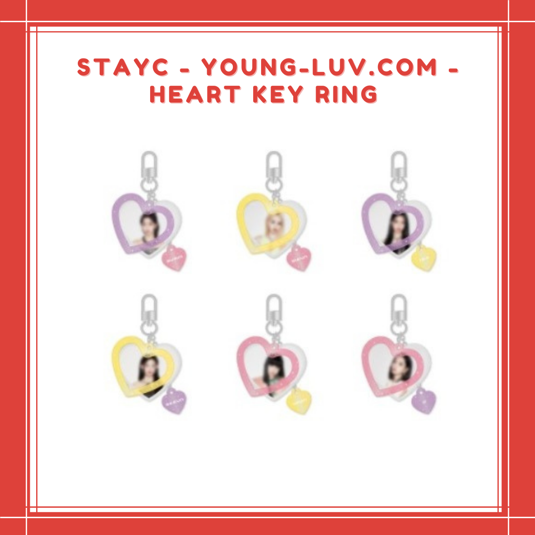 [PREORDER] STAYC - YOUNG-LUV.COM - HEART KEY RING