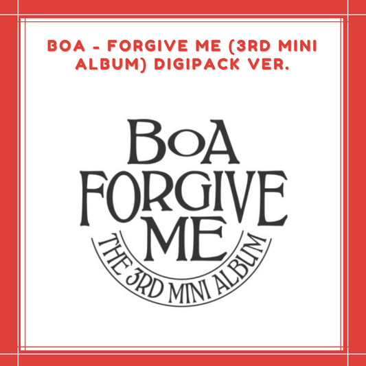 [PREORDER] BOA - FORGIVE ME (3RD MINI ALBUM) DIGIPACK VER.