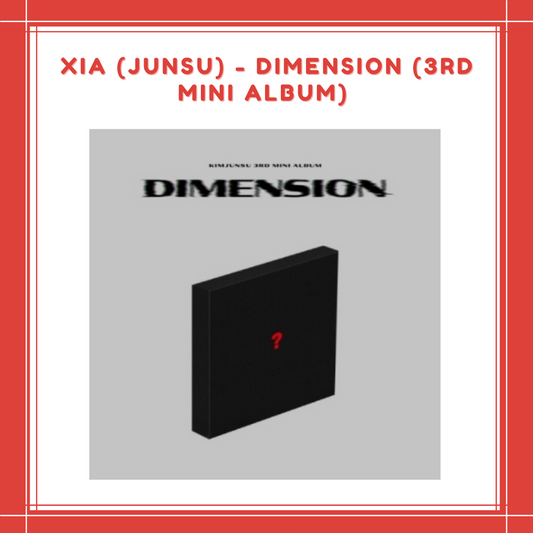 [PREORDER] XIA (JUNSU) - DIMENSION (3RD MINI ALBUM)