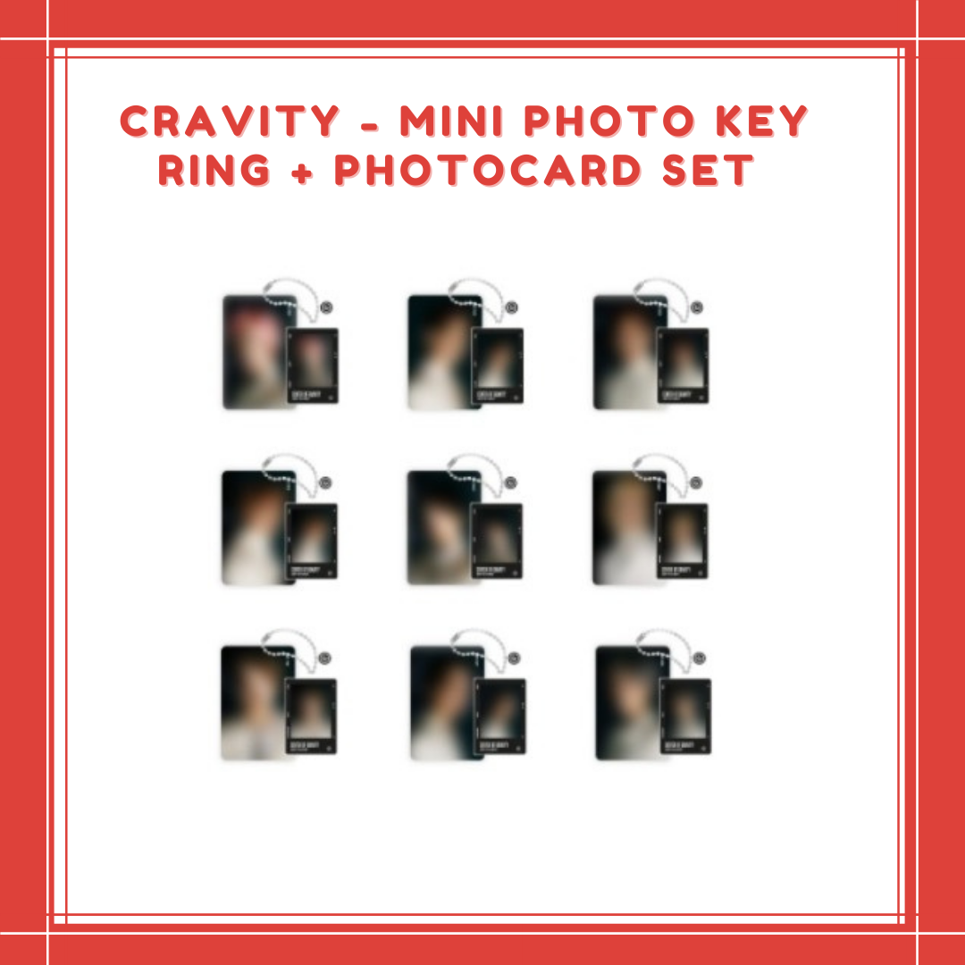 [PREORDER] CRAVITY - MINI PHOTO KEY RING + PHOTOCARD SET