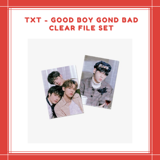 [PREORDER] TXT - GOOD BOY GOND BAD CLEAR FILE SET