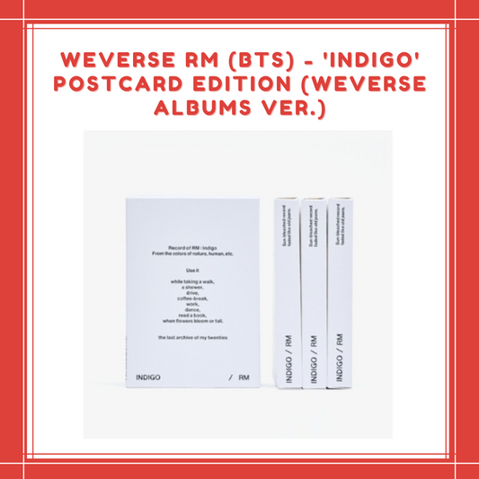 [PREORDER] WEVERSE RM (BTS) - 'INDIGO' POSTCARD EDITION (WEVERSE ALBUMS VER.)