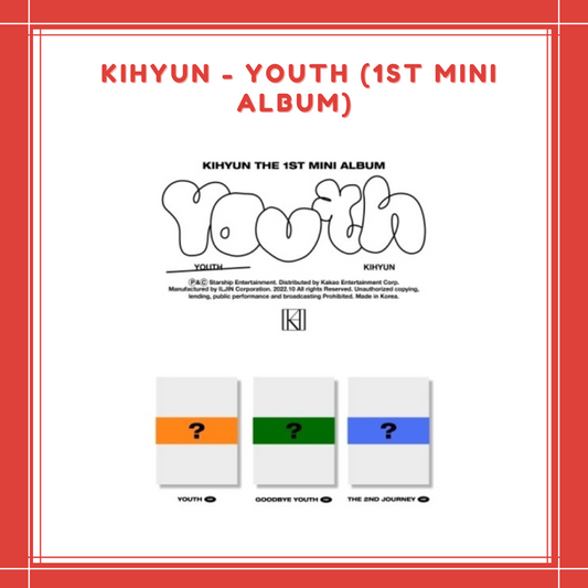 [PREORDER] KIHYUN - YOUTH (1ST MINI ALBUM)