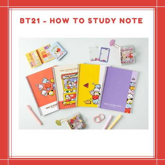 [PREORDER] BT21 - HOW TO STUDY NOTE