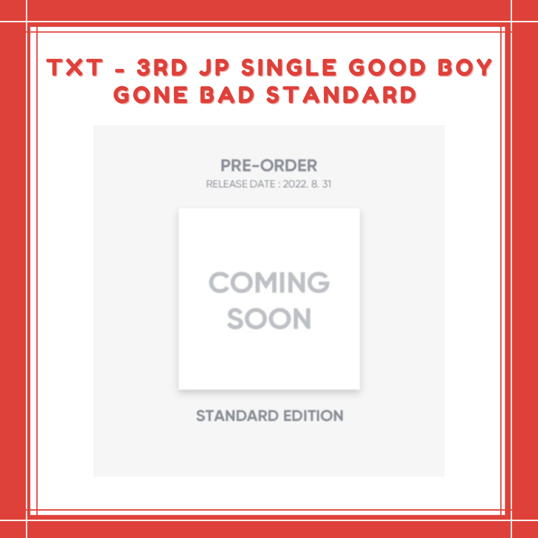 [PREORDER] TXT - 3RD JP SINGLE GOOD BOY GONE BAD STANDARD