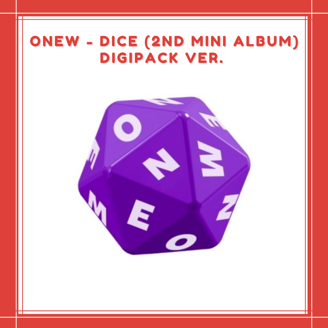 [PREORDER] ONEW - DICE (2ND MINI ALBUM) DIGIPACK VER.